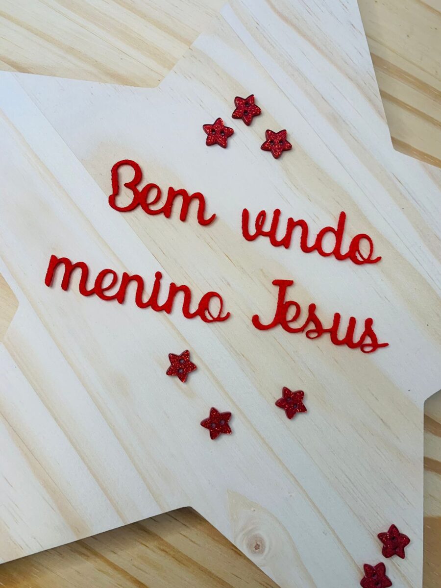 Frase - Bem vindo menino Jesus